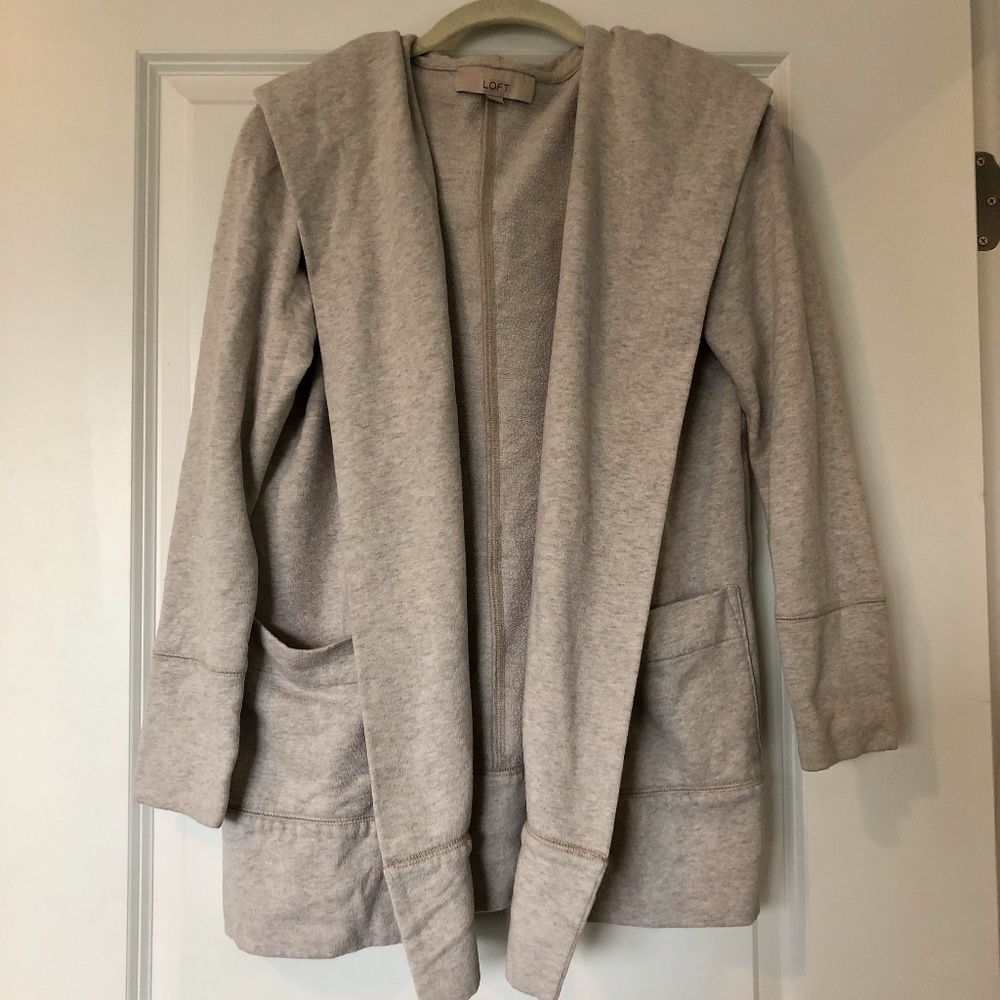 Loft sweatshirt jacket